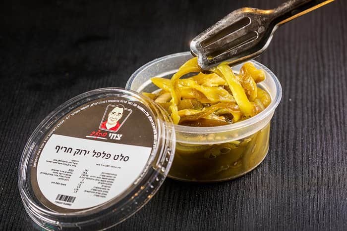 סלט פלפל ירוק חריף