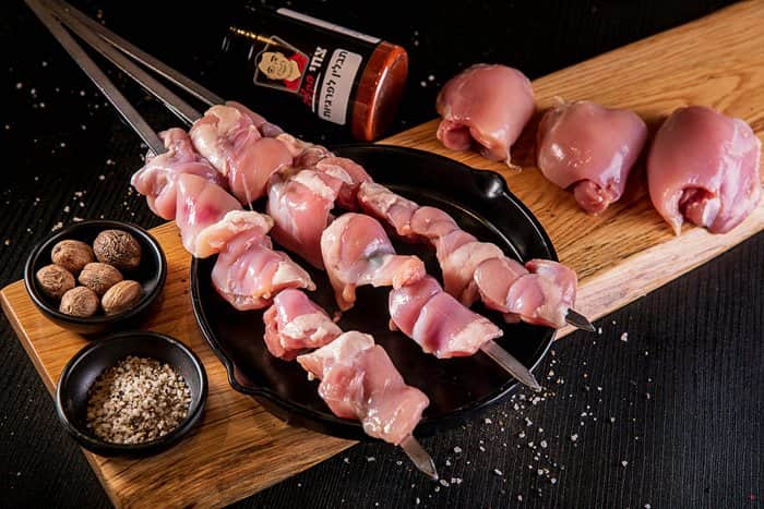 שיפודי פרגית בעבודת יד - 1 ק"ג (קפוא)